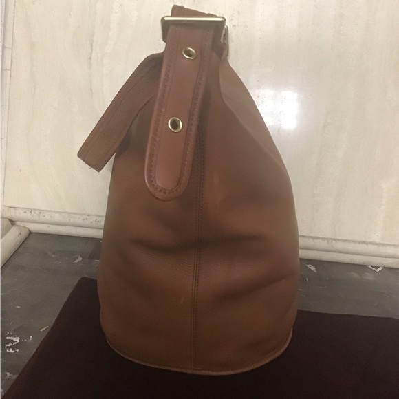 Coach hobo XL hand bag carmel leather euc vintage - Picture 3 of 5